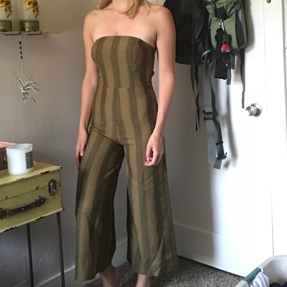 Urban Outfitters Jumpsuit - Olive, Tan, And Brown